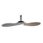 Bloom Portable Outdoor Pendant - Black / Pearl Grey Fabric
