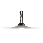 Bloom Portable Outdoor Pendant - Black / Pearl Grey Fabric