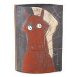 Artistic Horse Vase - Black