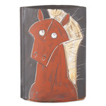 Artistic Horse Vase - Black
