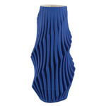 Pleat Vase - Cobalt Blue