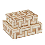 Aarna Box Set of 2 - Natural / Ivory