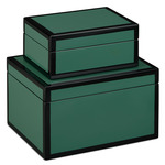 Lacquer Box Set of 2 - Green