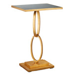 Bangle Accent Table - Gold Leaf / Mirror