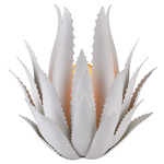 Agave Wall Sconce - Gesso White