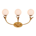 Rossville Wall Sconce - Contemporary Gold Leaf / Frosted