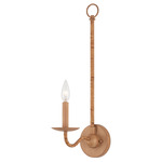 Saxon Wall Sconce - Rattan