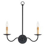 Saxon Wall Sconce - Black