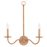 Saxon Wall Sconce - Rattan
