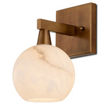 Bombelles Wall Light - Antique Brass / Natural