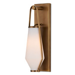 Brompton Wall Light - Antique Brass / White