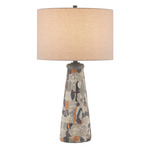Oldwalls Table Lamp - Charcoal Grey / Matte Black / Brown / Natural