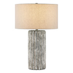 Boudoirs Table Lamp - Dark Gray / Off White