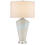 Floating Table Lamp - Pale Gray / Light Blue / Off White