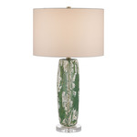 Zowan Table Lamp - Green / Eggshell 