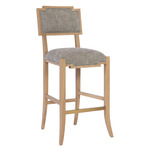 Melanie Bar/ Counter Stool - Blonde Ash Wood / Liller Tortoise