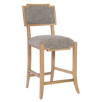 Melanie Bar/ Counter Stool - Blonde Ash Wood / Liller Tortoise