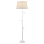 Piaf Floor Lamp - Gesso White / Off White