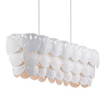 Tulum Linear Chandelier - Sugar White