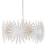 Bismarkia Drum Chandelier - Gesso White