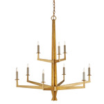Goldfinch Tiered Chandelier - Washed Lucerne Gold