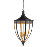 Wycombe Pendant - Satin Black / Contemporary Gold Leaf