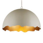 Tamago Pendant - Smokey Olive / Contemporary Gold Leaf