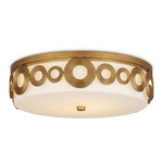 Gyges Ceiling Light - Brass / White