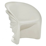 Modesty Veiled Armchair - White
