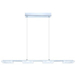 Cartama Linear Pendant - Chrome / Satin / Clear