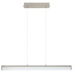Calnova 2 Linear Pendant - Matte Nickel / White
