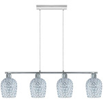 Bonares 1 Linear Pendant - Chrome / Clear