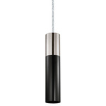 Villora Pendant - Matte Nickel / Black