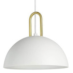 Calmanera Pendant - White / Brass / White