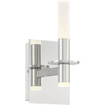 Torna Wall Sconce - Polished Nickel / White