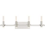 Torna Bathroom Vanity Light - Polished Nickel / White