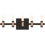 Albany Bathroom Vanity Light - Brass / Black / White