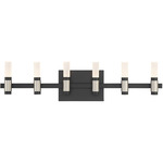 Albany Bathroom Vanity Light - Silver / Black / White