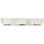 Kasha Bathroom Vanity Light - Chrome / Clear / White
