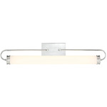 Tellie Bathroom Vanity Light - Chrome / White