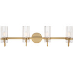 Brook Bathroom Vanity Light - Gold / Clear