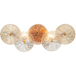 Sue-Anne Bathroom Vanity Light - Gold / Clear / Amber