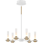 Torcia Chandelier - White / White