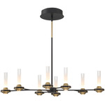 Torcia Chandelier - Black / White