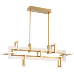 Inizio Linear Chandelier - Gold / White