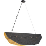 Lahar Linear Chandelier - Bronze