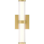 Fayton Outdoor Wall Sconce - Gold / Clear
