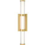 Fayton Outdoor Wall Sconce - Gold / Clear