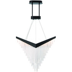 Vivien Chandelier - Black / Clear