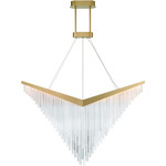 Vivien Chandelier - Gold / Clear